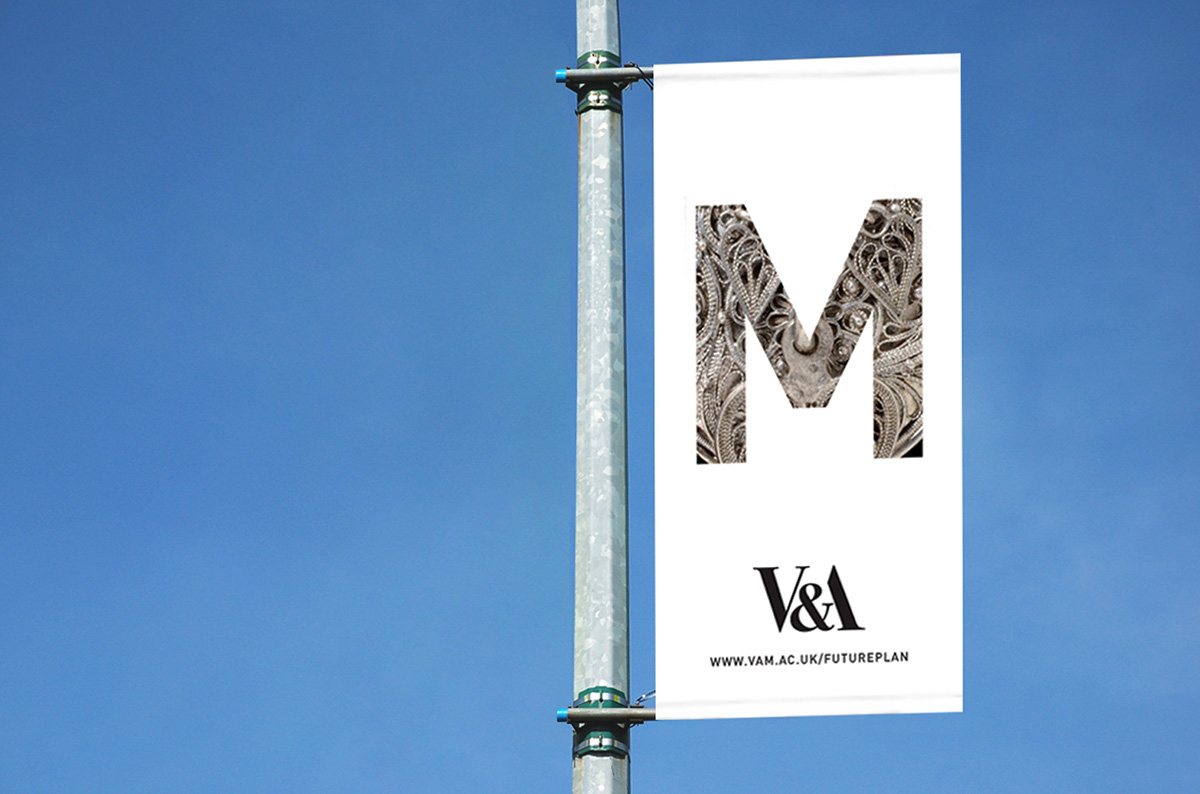 Hoarding V&A museum victoriaandalbert London ad banner