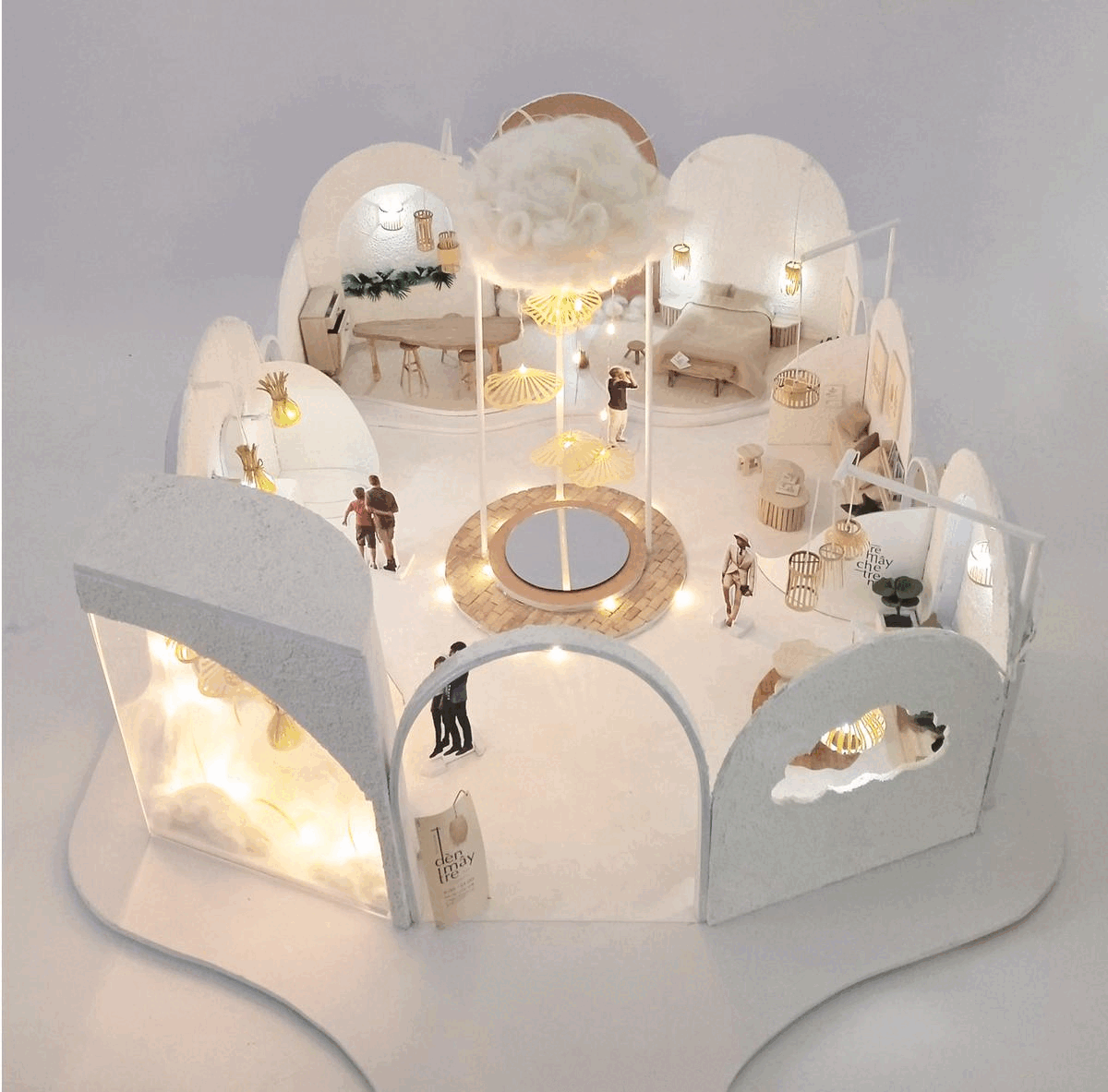showroom Interior design Graphic Designer handmade Miniture indoor visualization concept