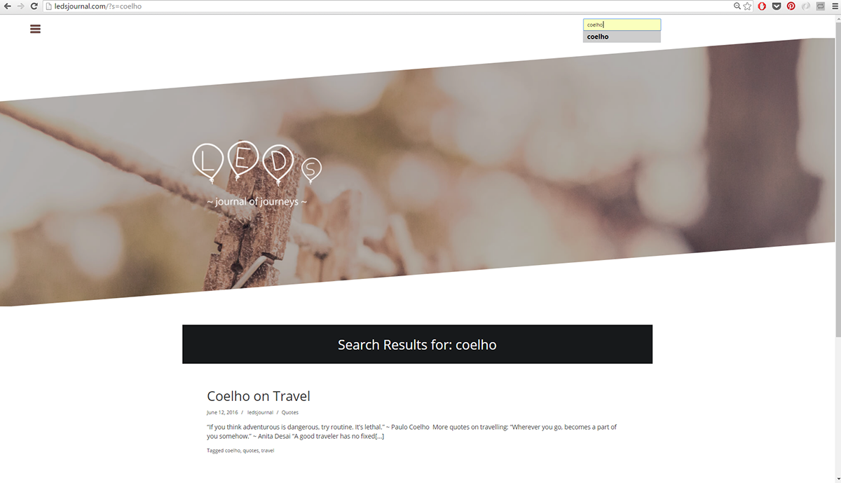 Travel Blog Website Project