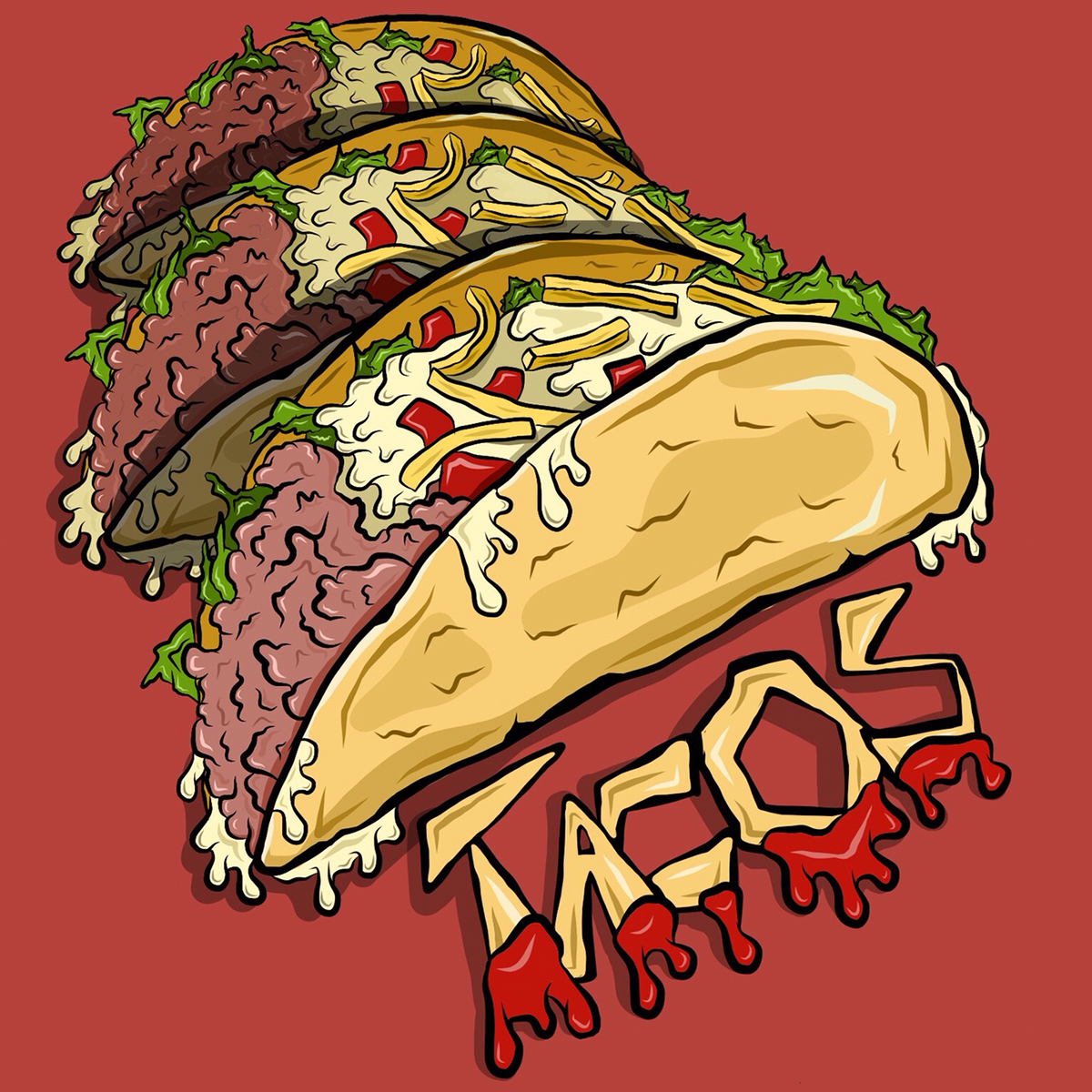 Taco Illustration.