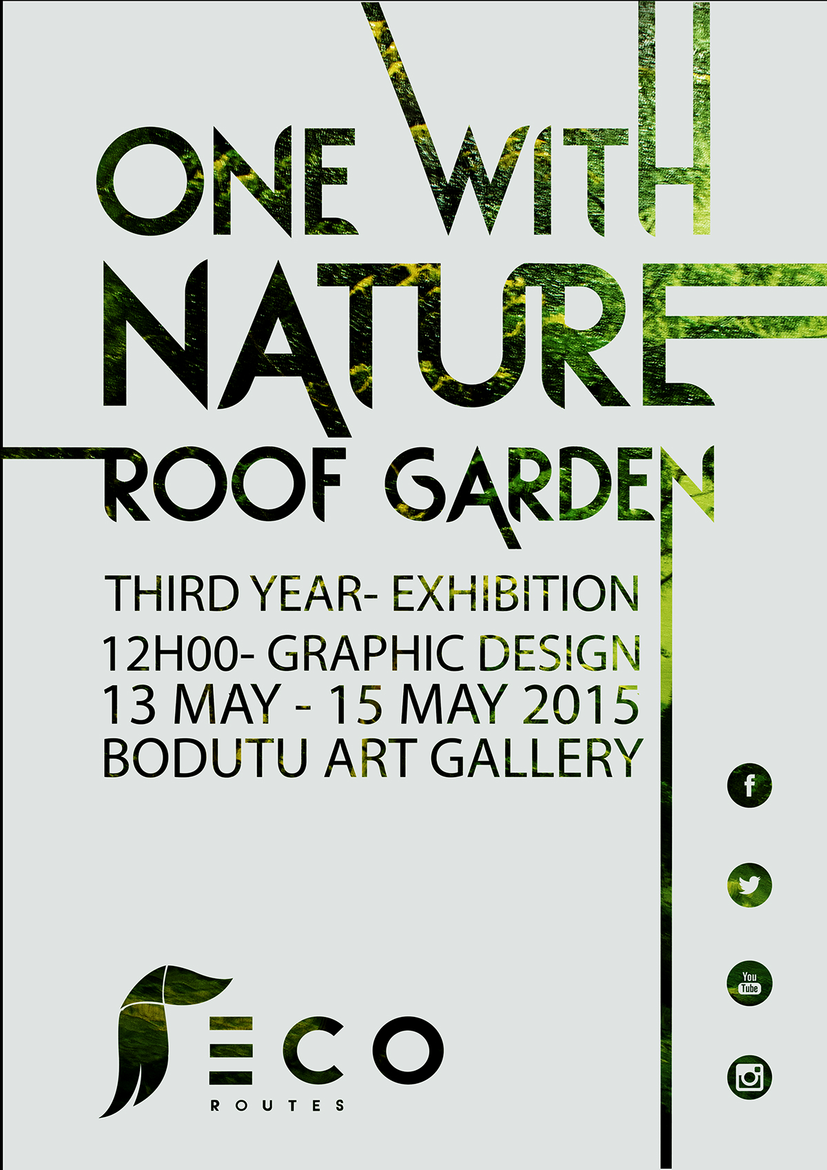 green eco routes green earth Landscape poster Exhibition 