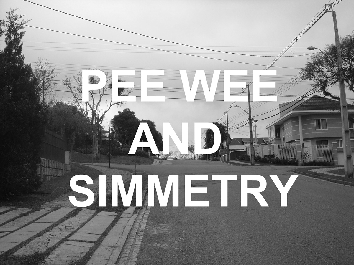 pee wee Pee Wee Herman Street symmetry art