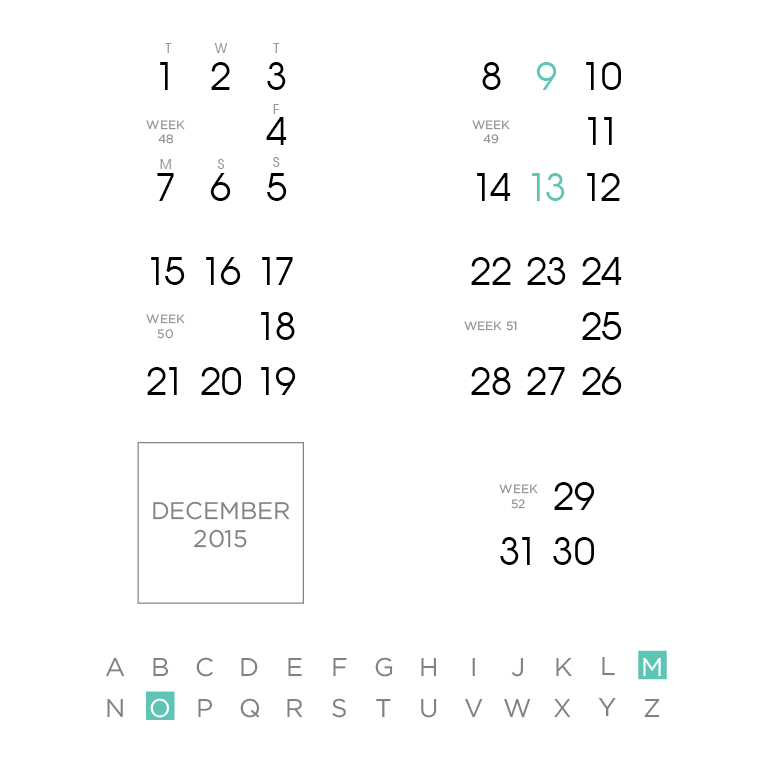 calendar design Personal Calendar Layout Design