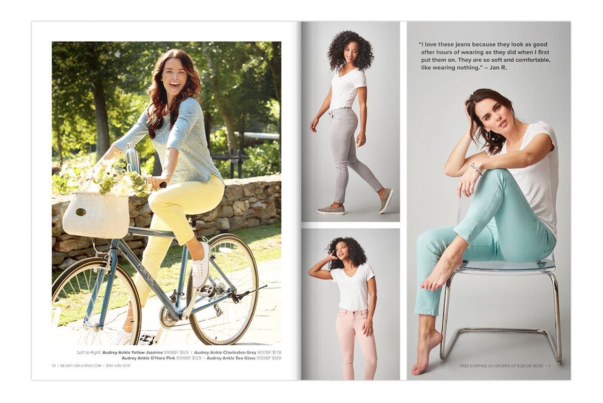 spring catalog Fashion  summer Retail marketing   magazine jeans