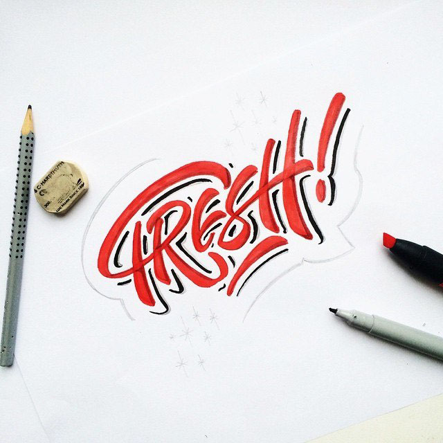 lettering art hand type font sketch desing logo Logotype print