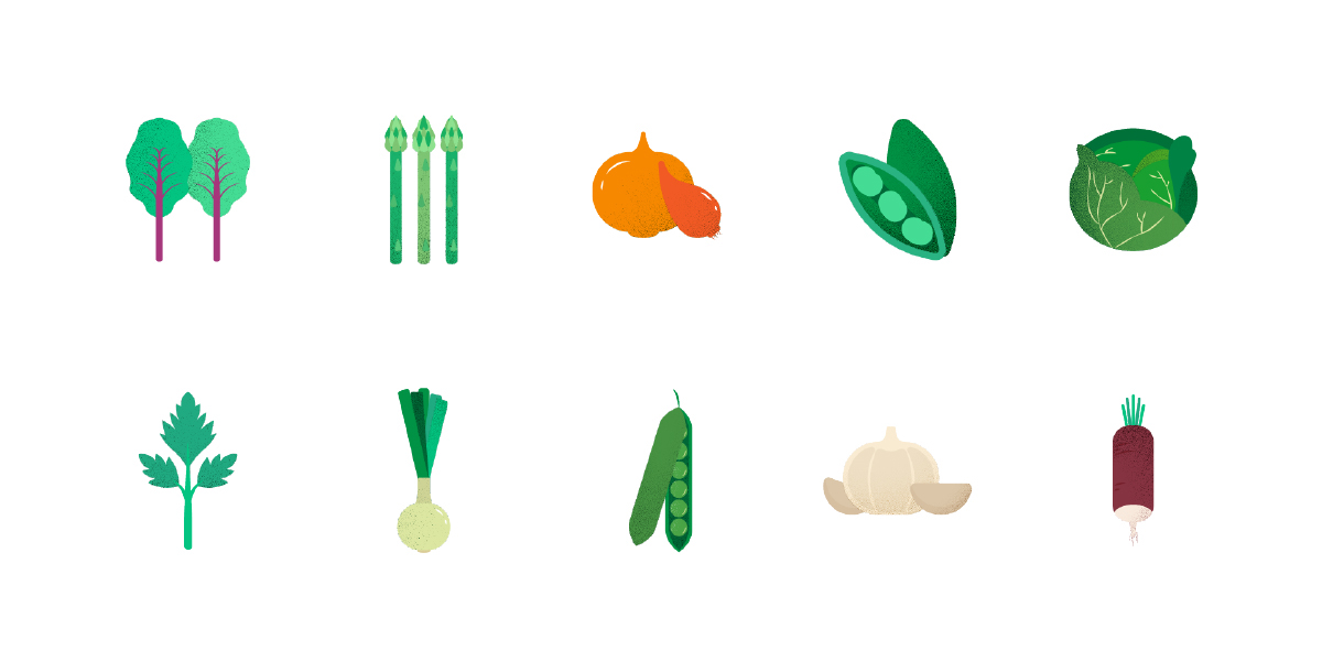 vegetables icons Vegetable icon Greens healthy nutrition chart table organic diet carrots farm harvest
