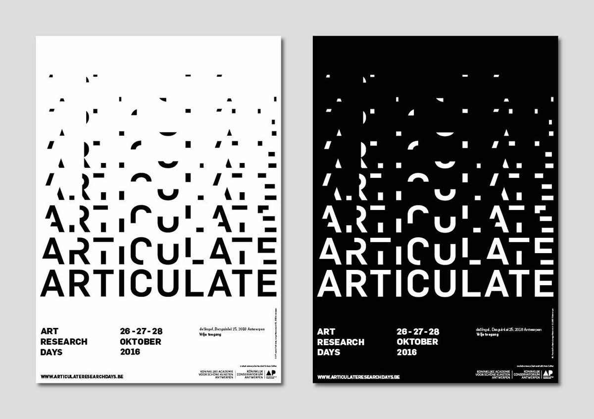 graphic design  research academy antwerp poster