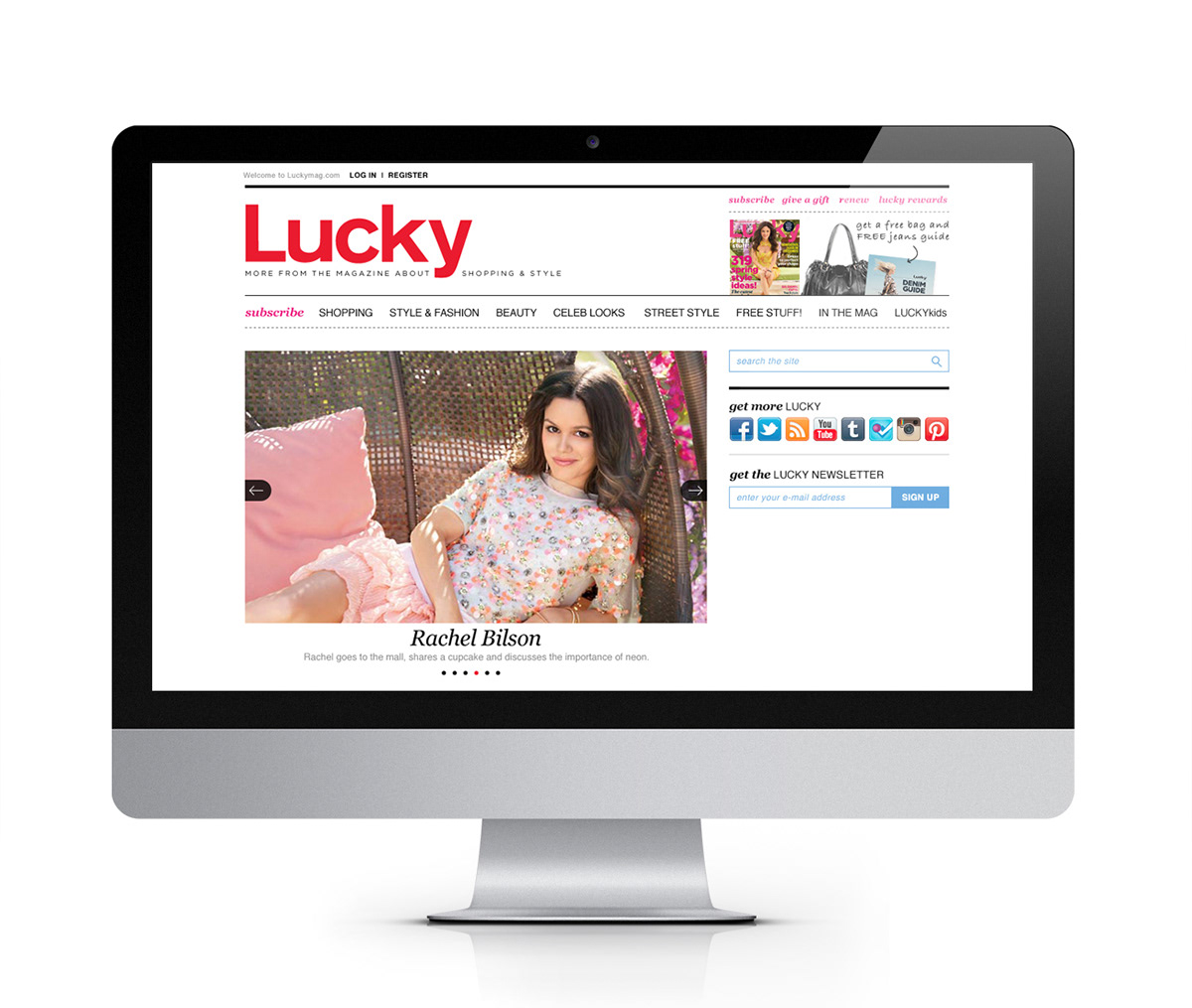 magazine Conde Nase publishing   Shopping Women's Style Style e-commerce Lucky Magazine