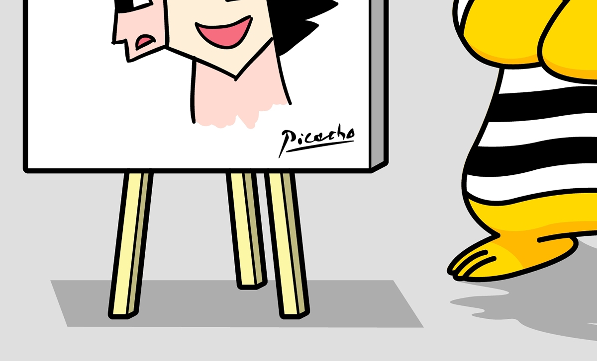 pikachu Picasso Pokemon cubism cartoon