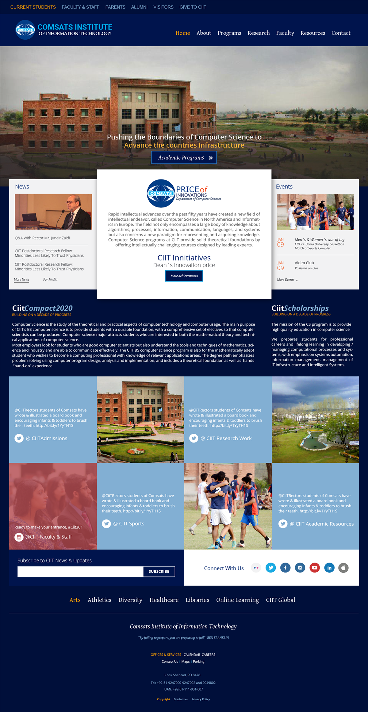 University Responsive Website Colored Site Mockup presentation mobilefriendly