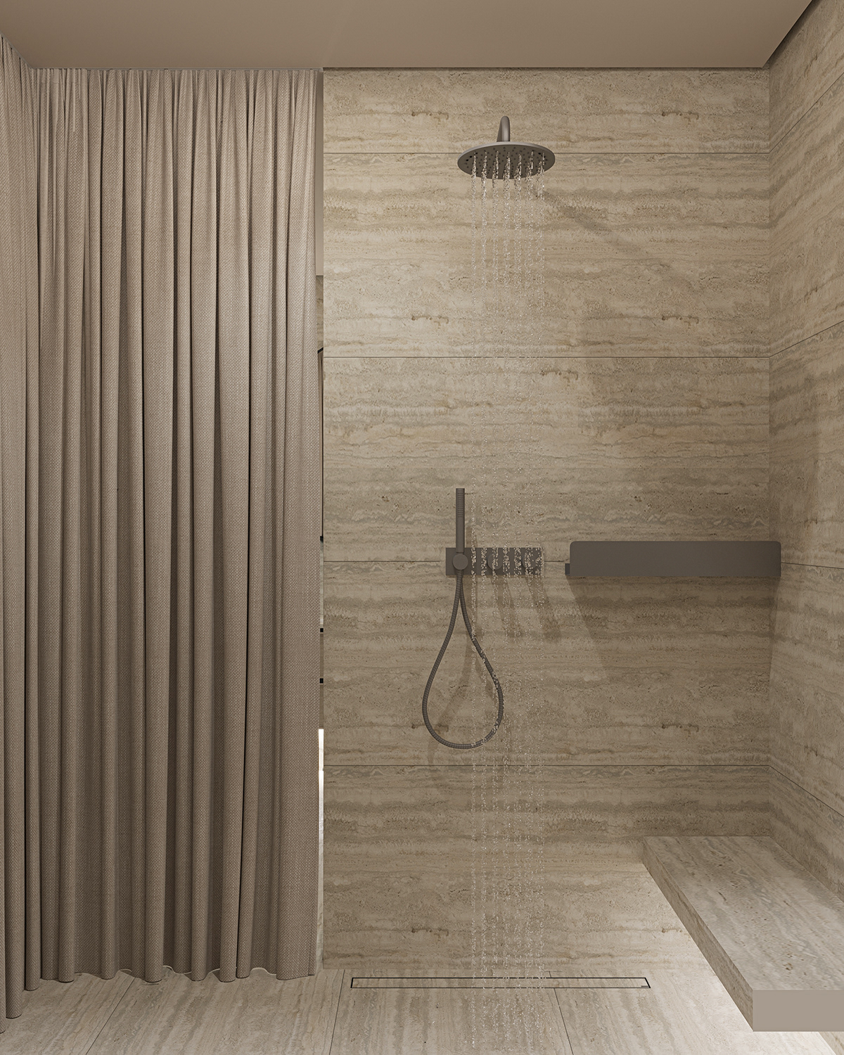 interior design  3ds max visualization 3D corona Render modern bathroom Interior