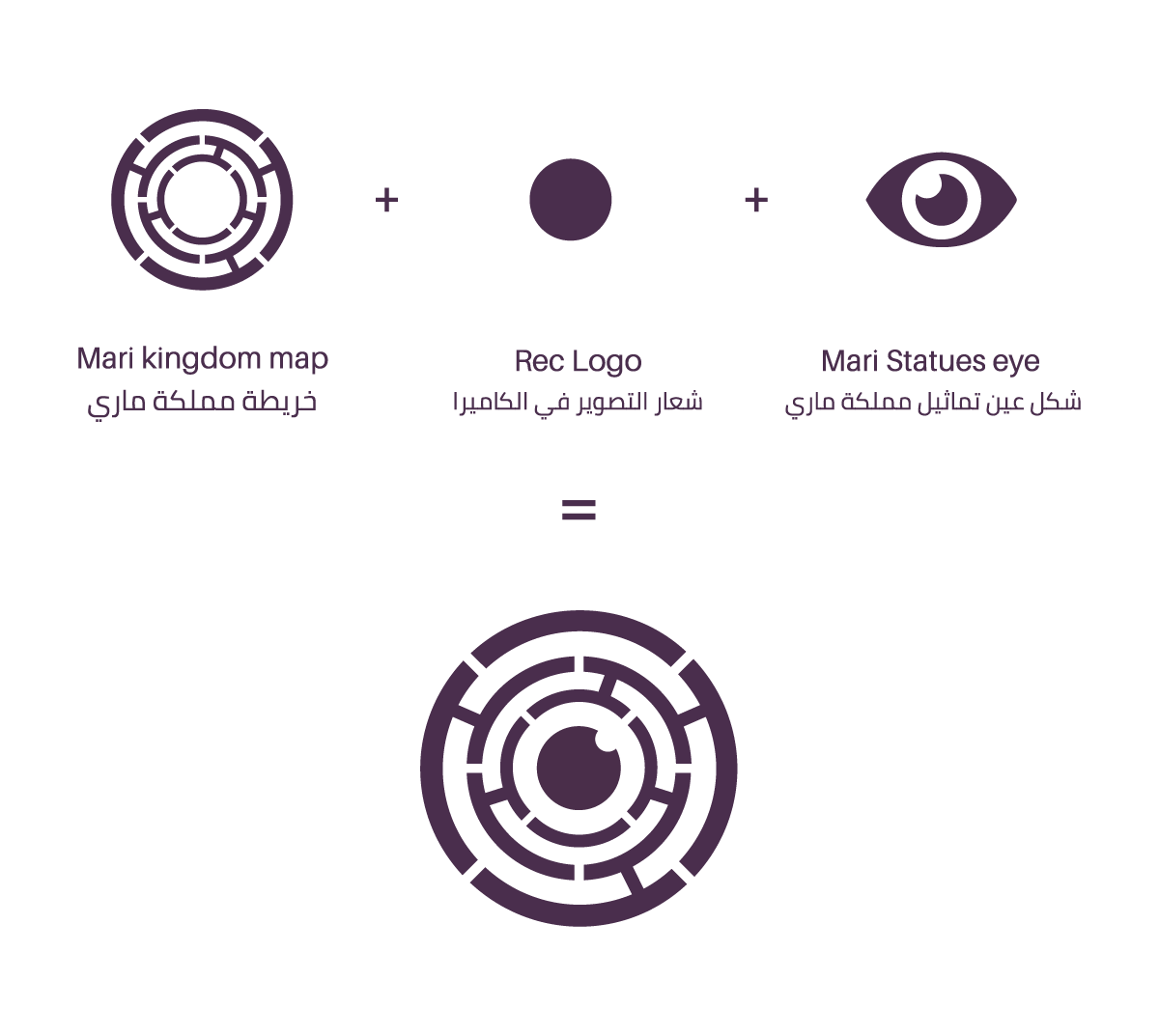 branding  graphic journalism   logo Mari Kingdom purple Syria