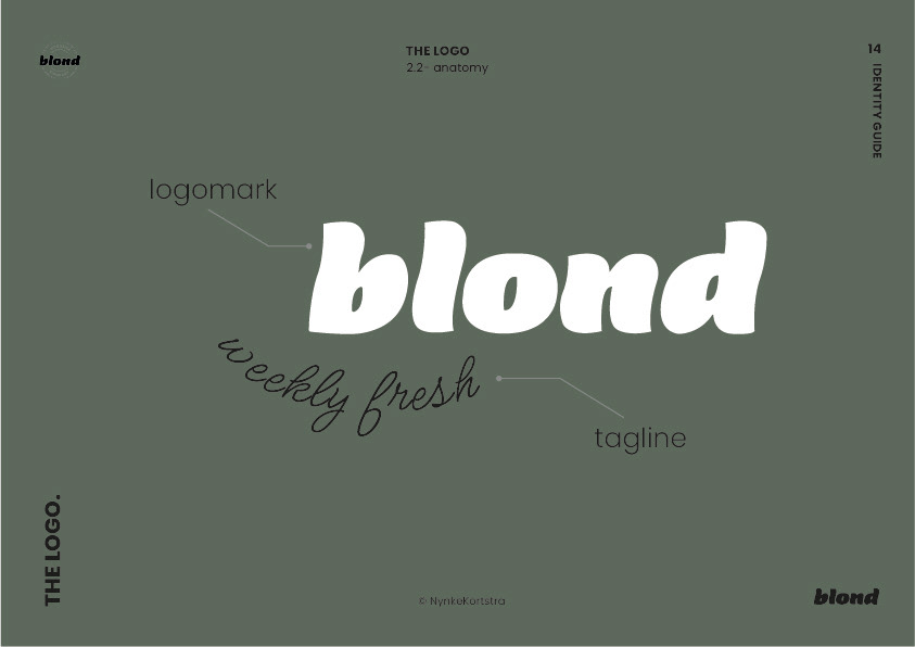 blond brand brand identity branding  design magzine photo