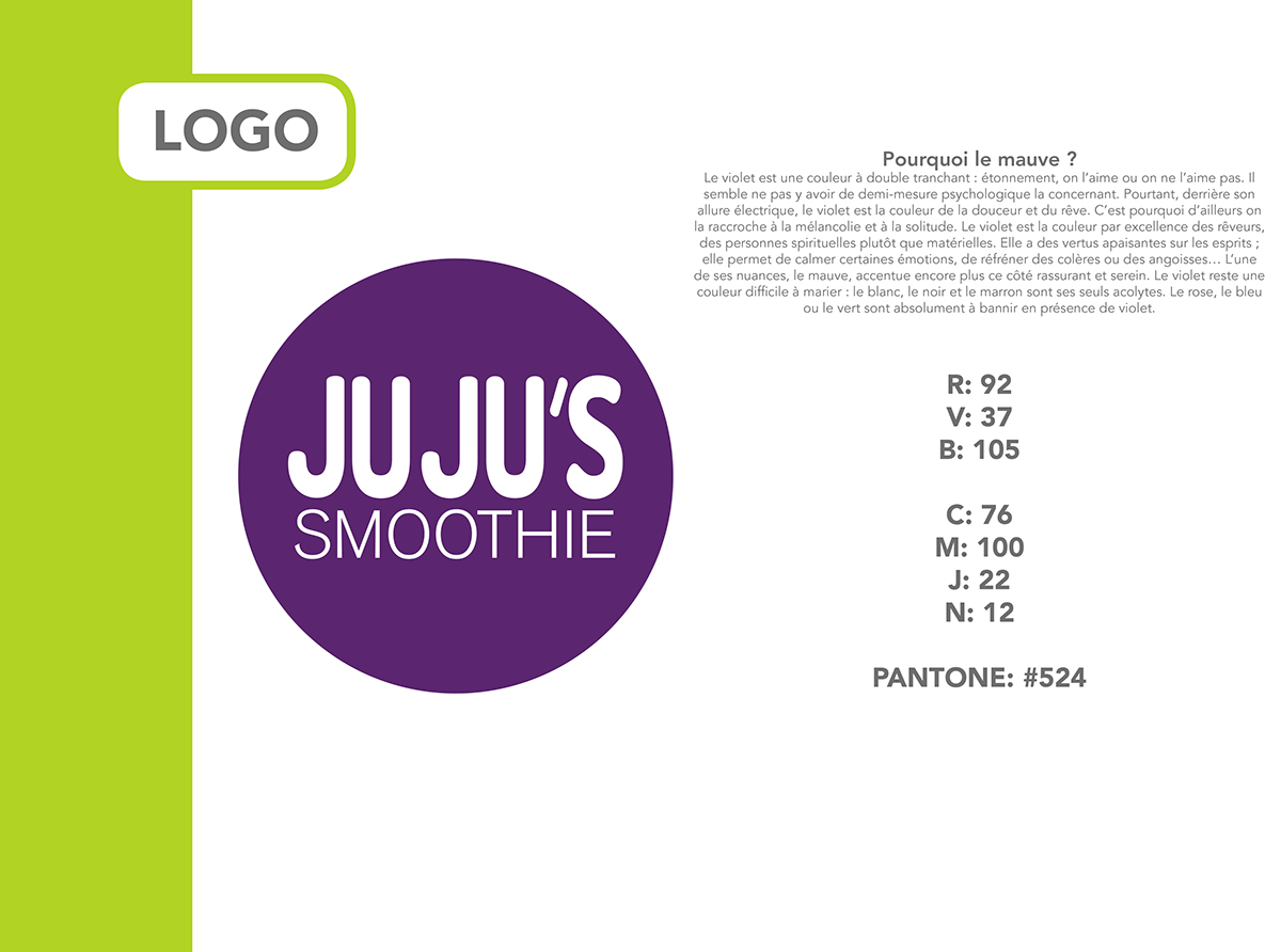 angellopez print packa smoothie jus ju ju's ILUS logo Logotype Fruit