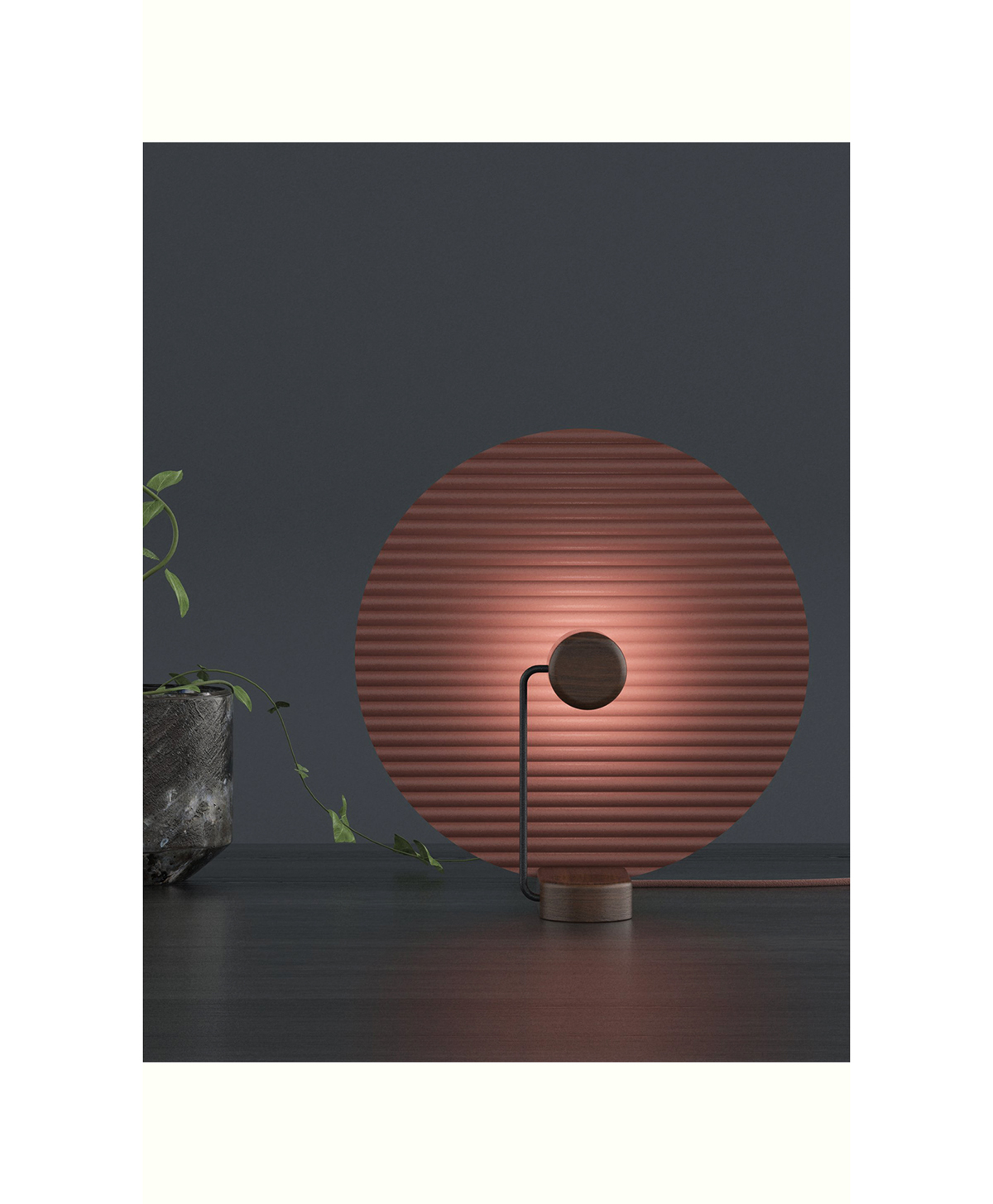 light design modulable round color Interior line geometric wood