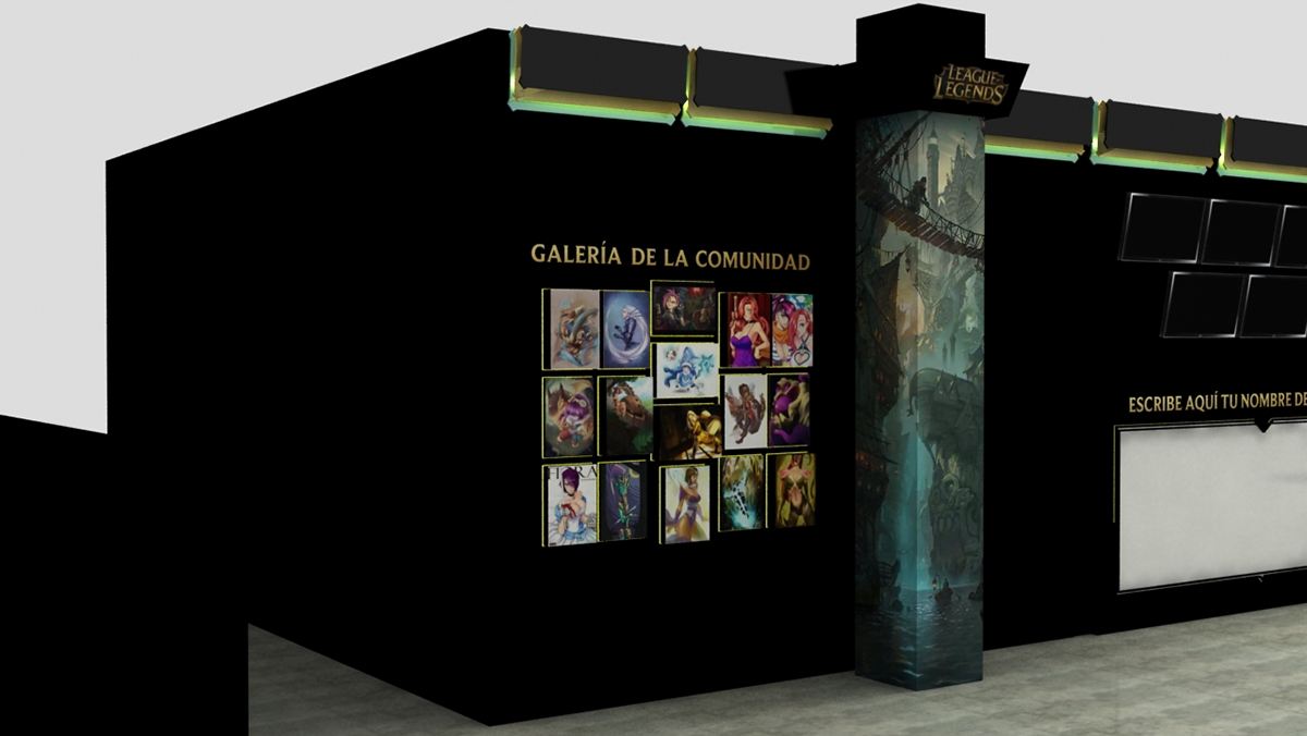 Maqueta3D diseño exhibición Btl trade Retail mobiliario Diseño 3D 3dmax