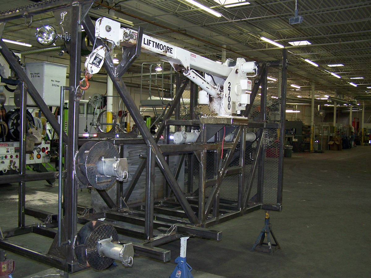 Machining fabrication welding custom built utility electric company transmission/distribution Machine Shop