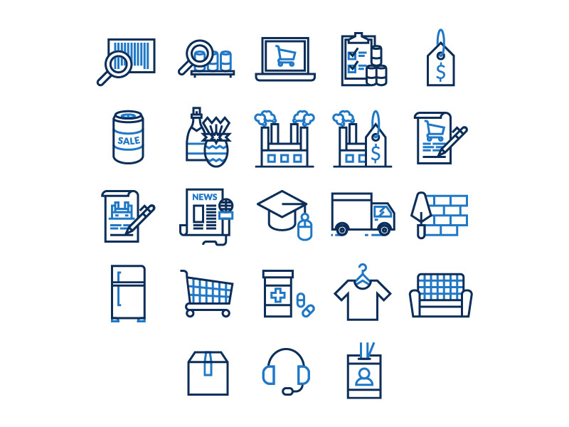 Pricing price tag Online education marketing   Supermarket icons icon design  industry icon designer