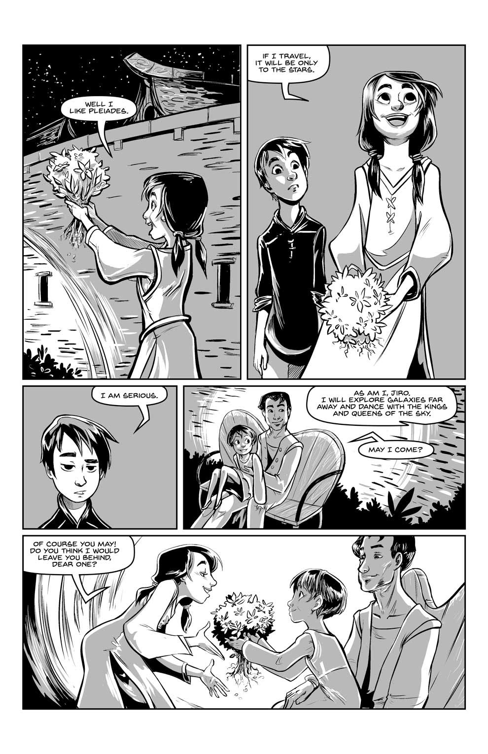 Adobe Portfolio comic Graphic Novel pages inks fantasy adventure Character Acting