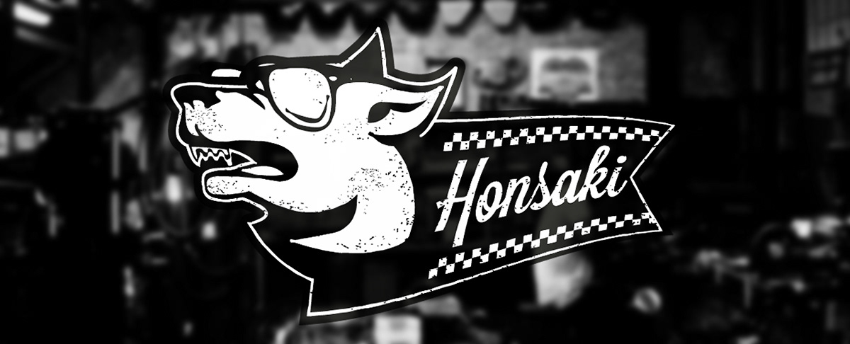 dog Mongrel Bike Honda Kawasaki cafe racer custom bike honsaki immjn Illustrator grunge motorcycle motorbike Motor GL 145