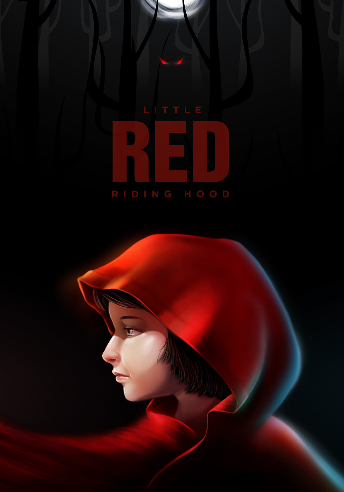 red  little red riding hood  missjosh  josh galvez  joshua galvez  missjoshuagalvez  missjoshgalvez book cover Stories  fairy tale wolf girl red cape digital painting