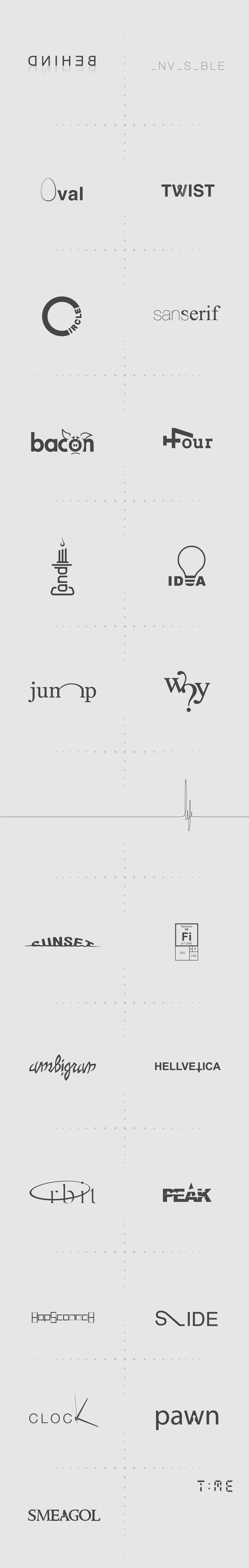 Wordplay visual text fonts Letterform