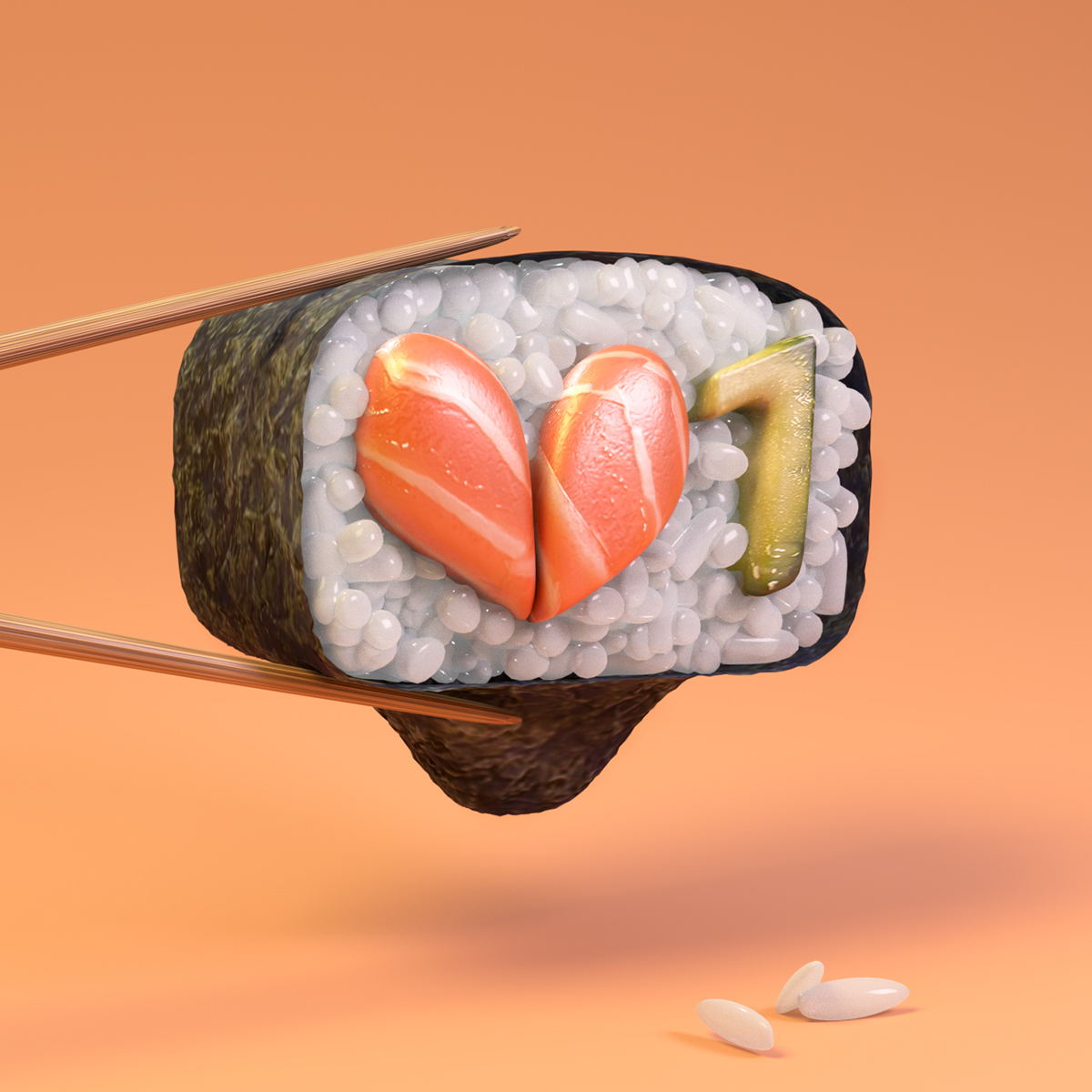 3D Fruit Food  Sushi instagram