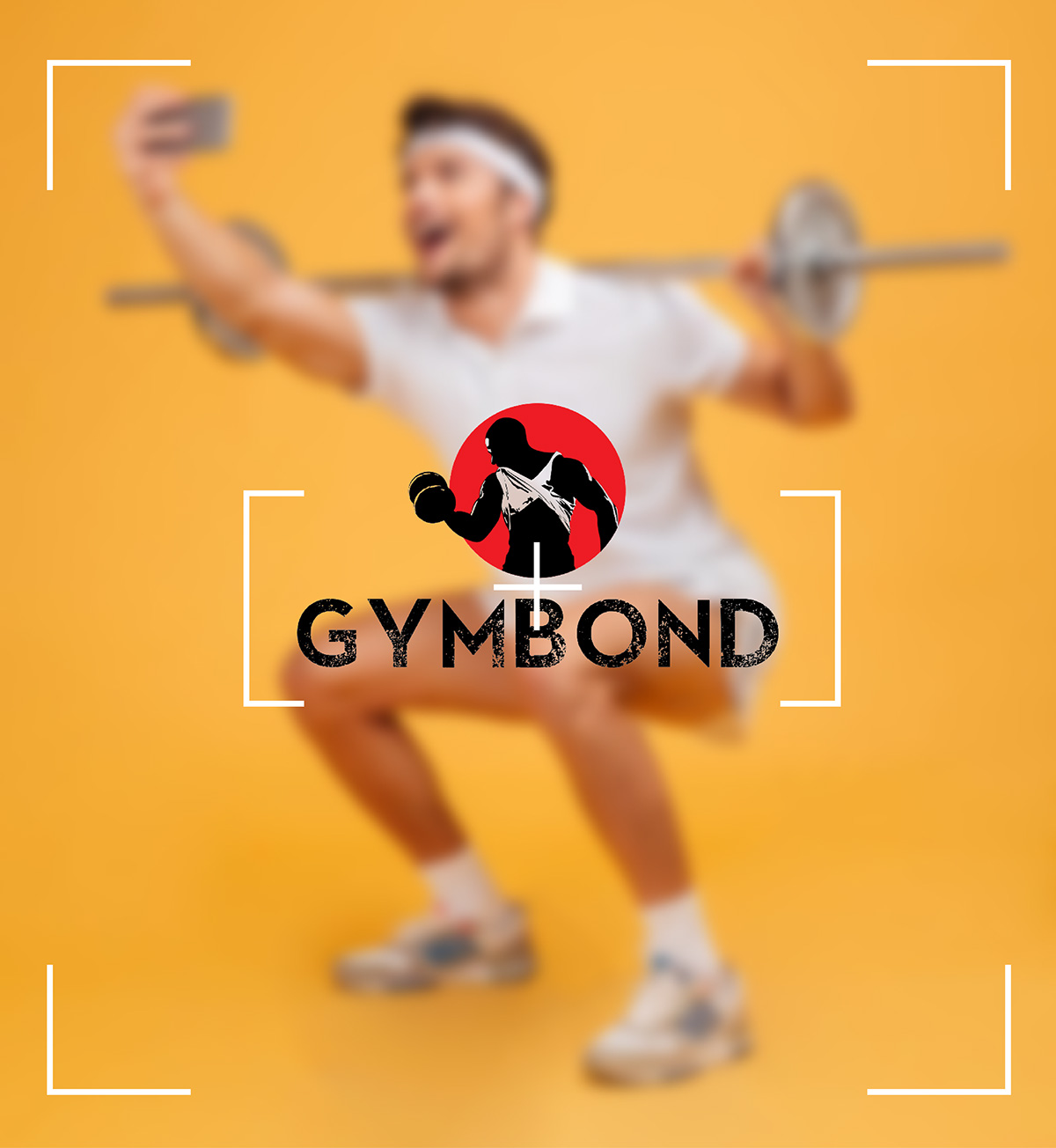 Body Building gym motion strong design advertise