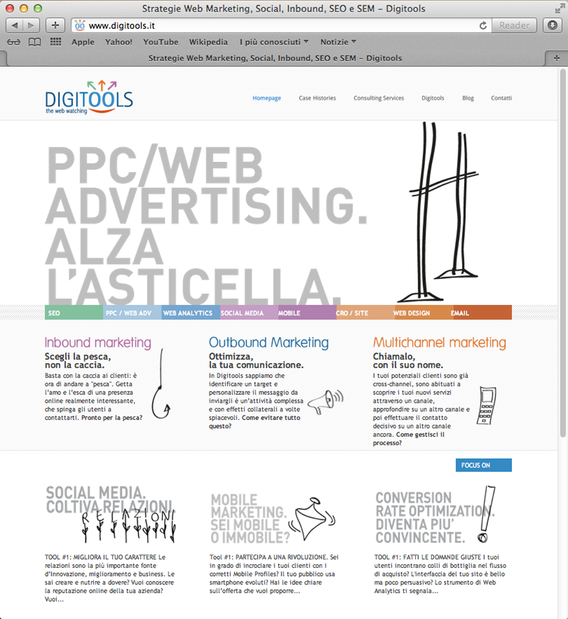 Web marketing tool digital Website