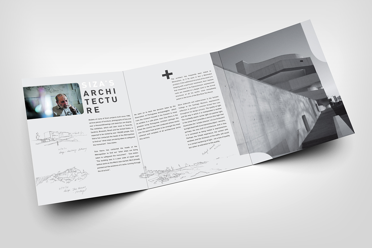 siza Alvaro Siza brochure pamphlet Website iPad