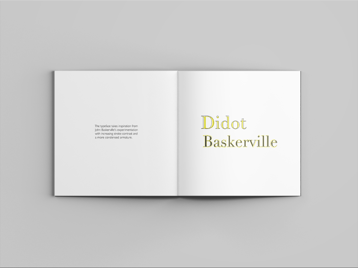 typographic Type Specimen book