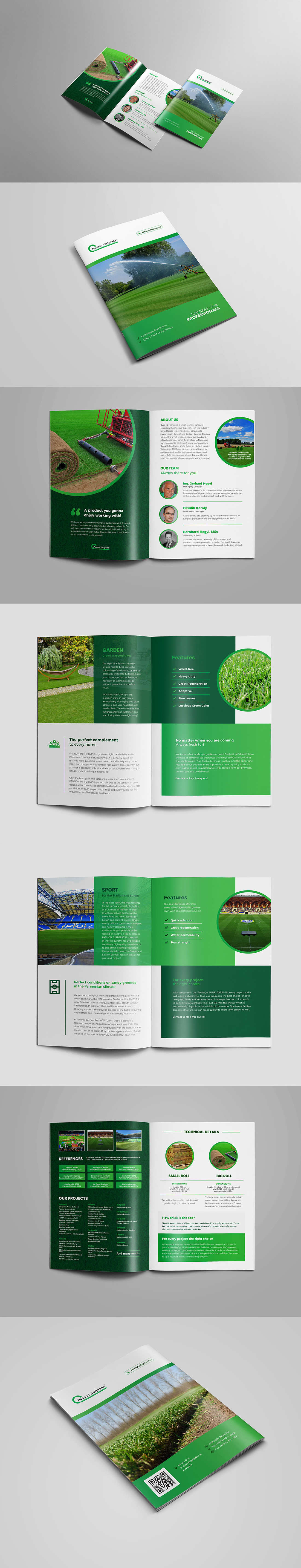 TURF GRASS Brochure brochure design Adobe InDesign