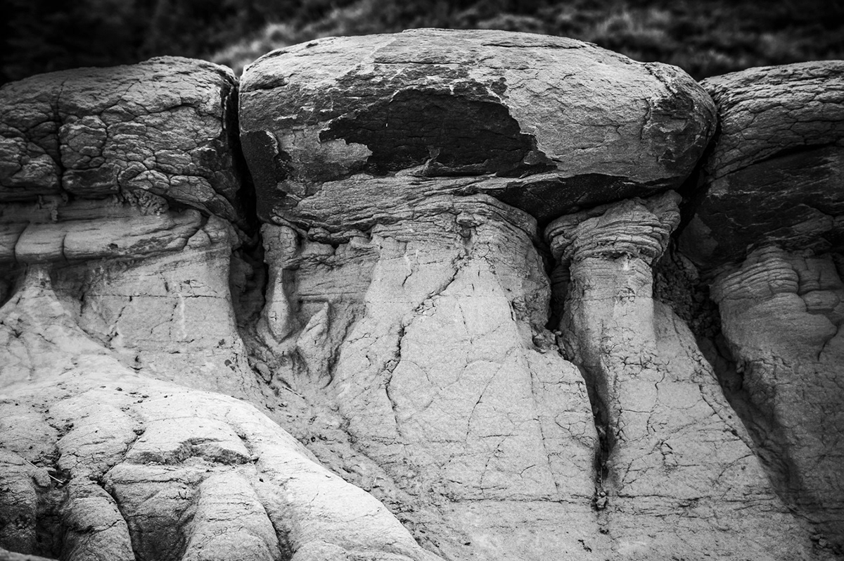 alberta drumheller horseshoe canyon horseshoe canyon Canada Travel black White black and white Landscape