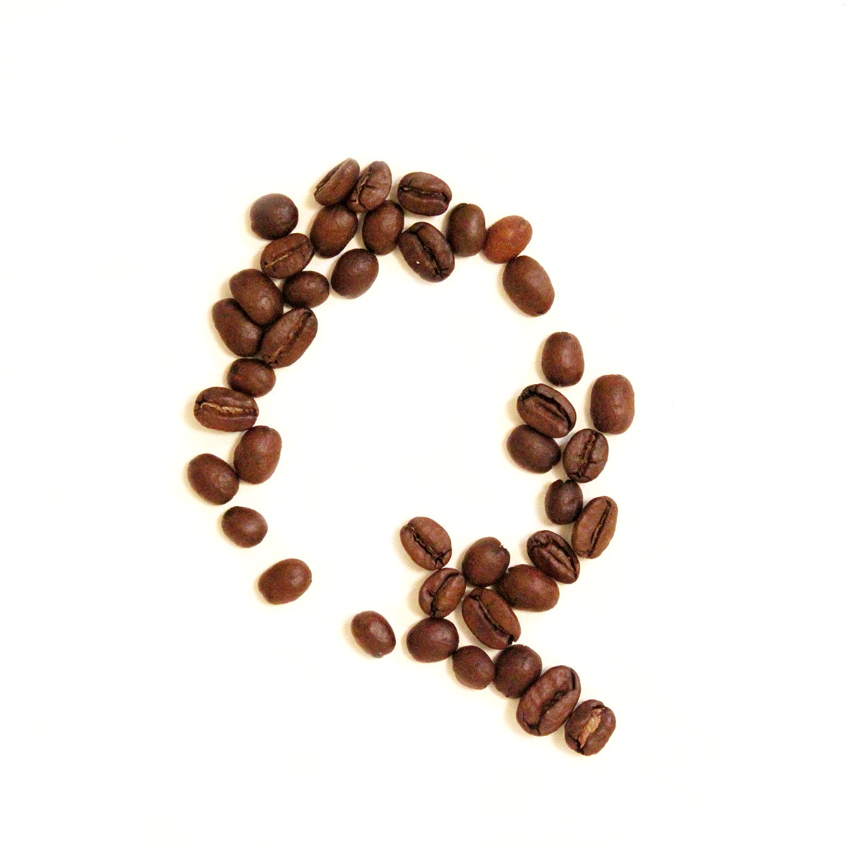type design beans grounds Coffee letters Lettrines