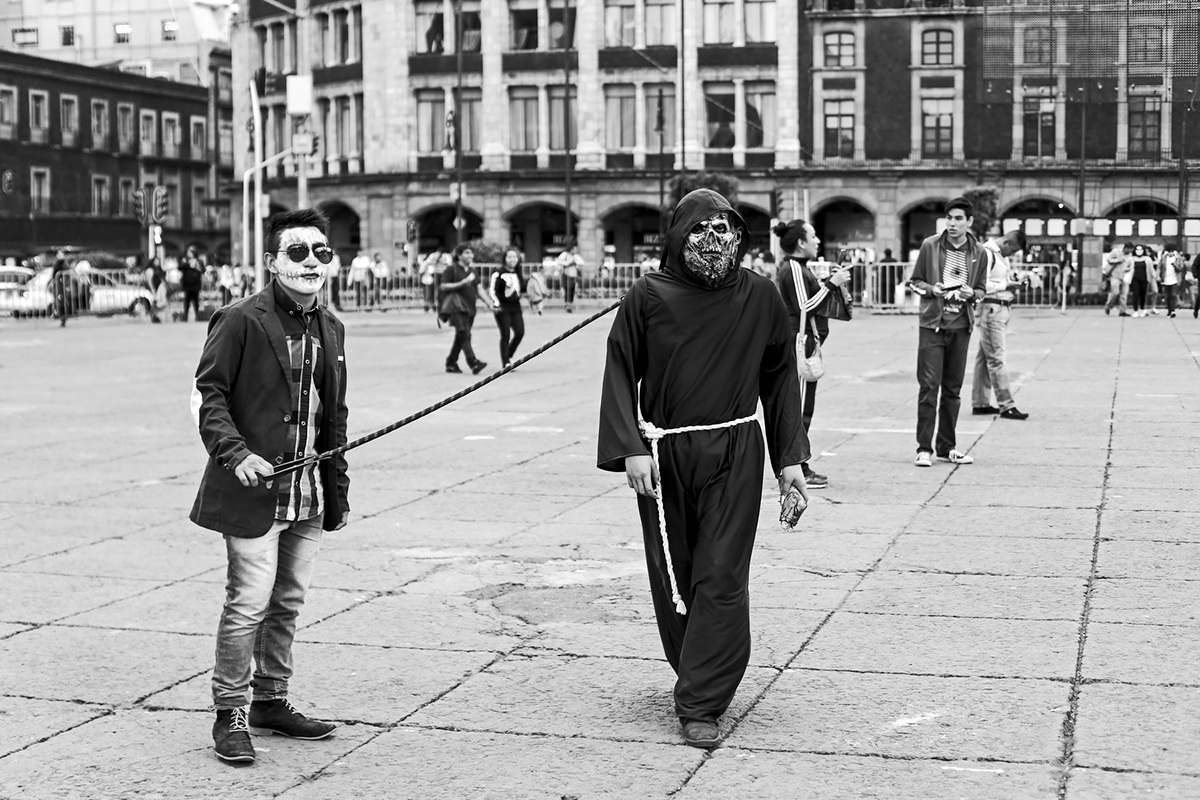CDMX zocalo Dia De Muertos Ascaf black & white blanco y negro mexico df centro histórico Photography 