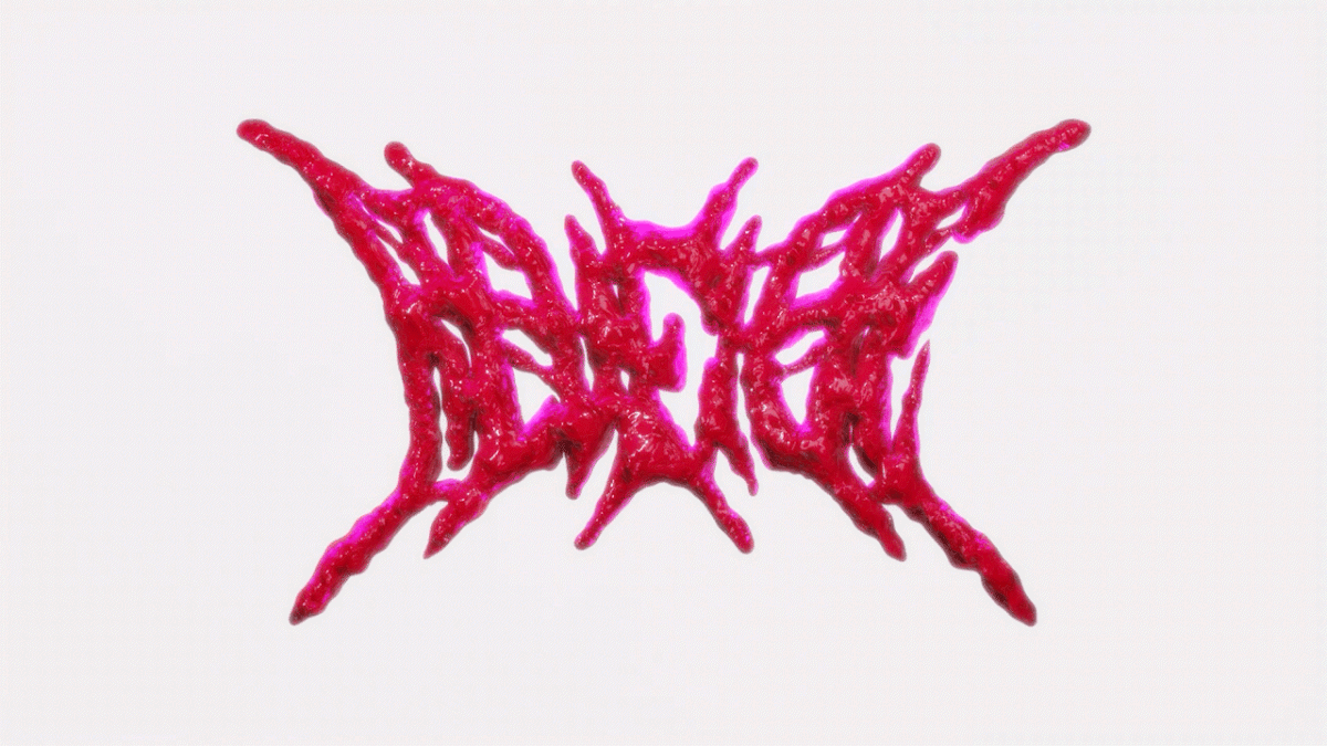 3D blender adobe illustrator лого metal logo music typography   lettering type Logotype