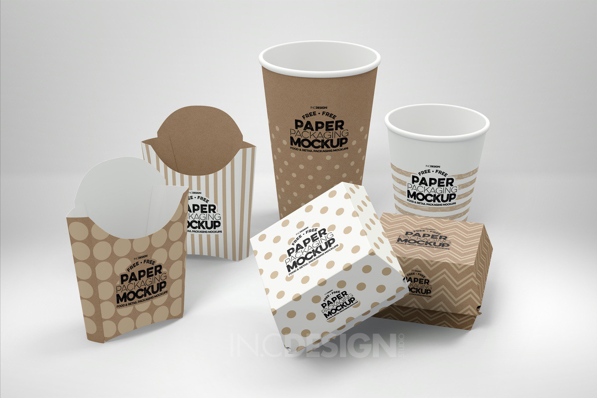 Take Away Coffee Cup, Bag and Paper Package Mockup, Graphic Templates -  Envato Elements