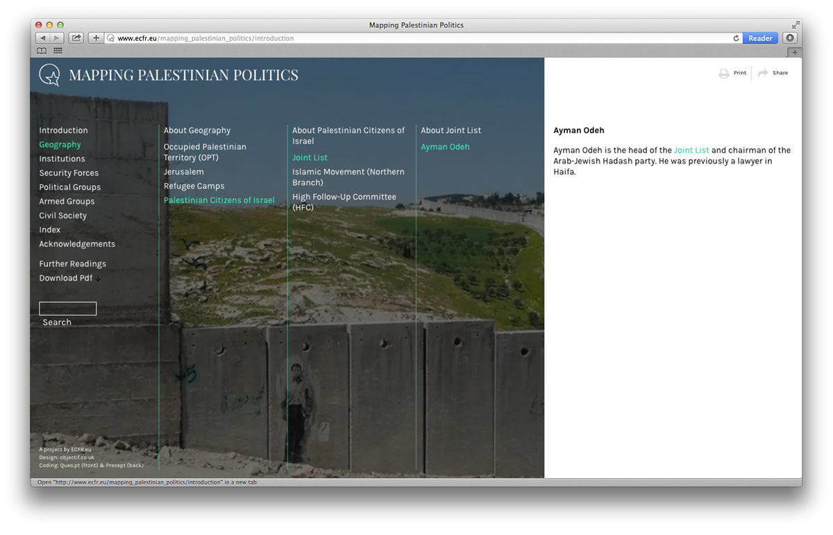 politics middle east graphics Web Design  NGO no profit palestine israel peace
