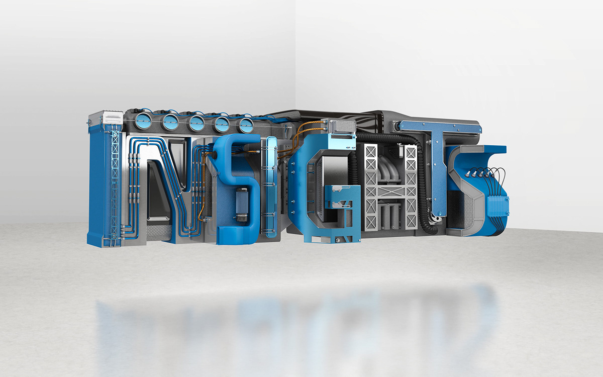 engine blue steel type design CGI
