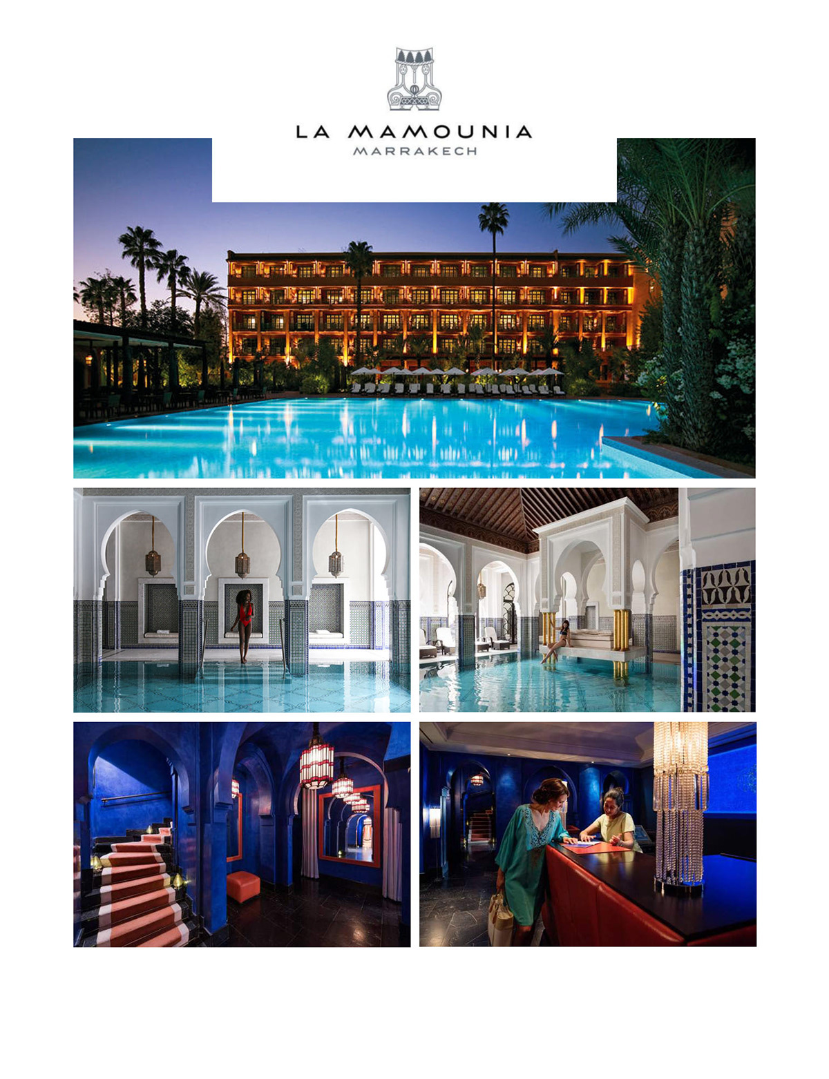 after effects architecture hotel jacques garcia la mamounia luxury Marrakech motion design ornament Spa