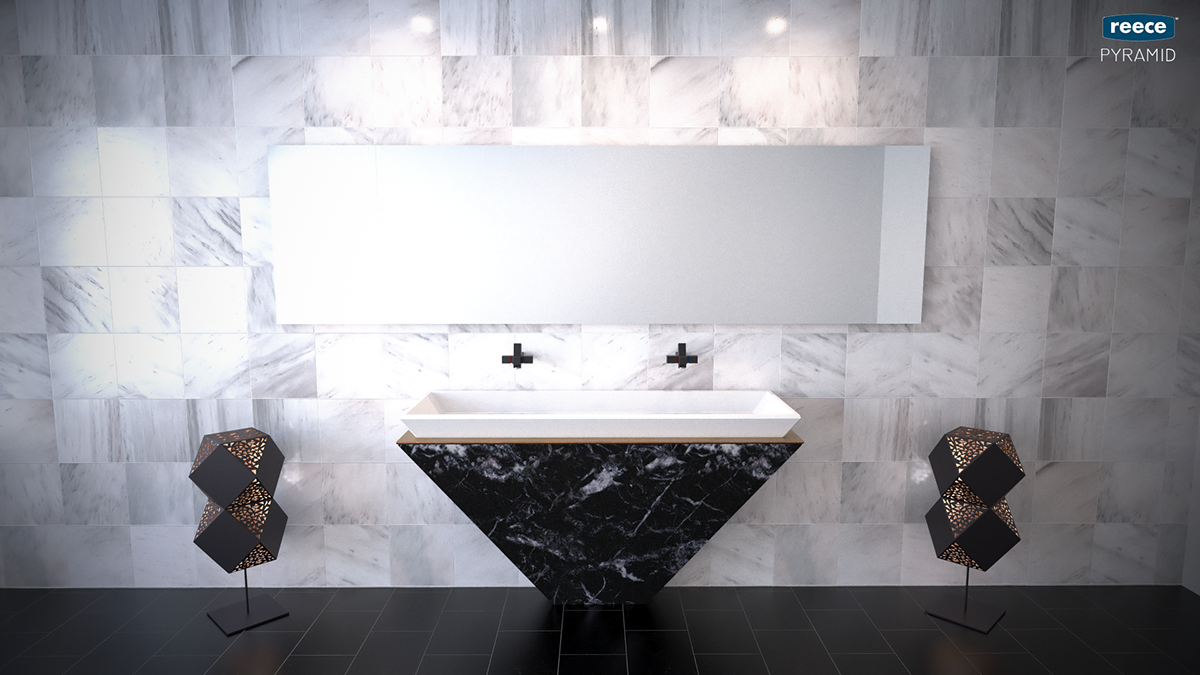 bathroom Interior design 3D vanity furniture