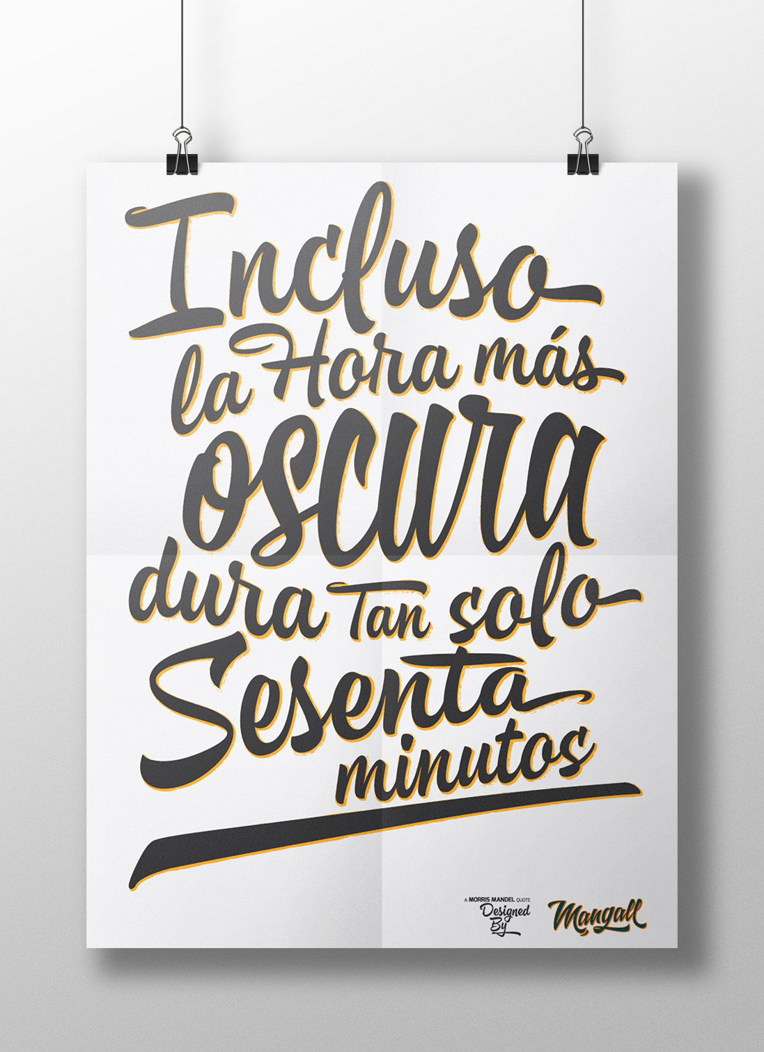 poster lettering cartel Motivacional motivational letter quote