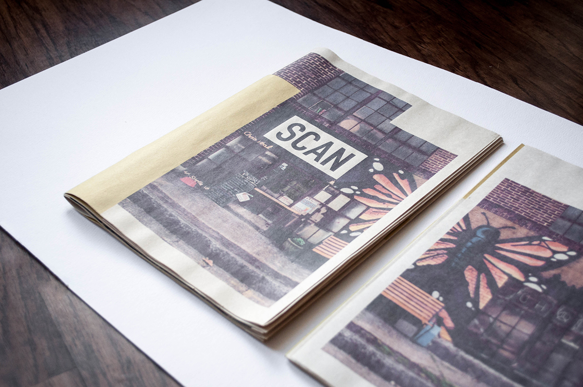 magazine college school SCAD spring scan issue new brand identity newspaper newsprint printed colour photograph