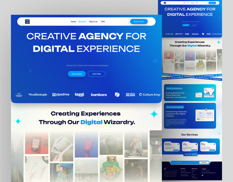 creative agency Web Design  landing page Website UI/UX Agency Landing page Agency website Website Design landing page design digital agency