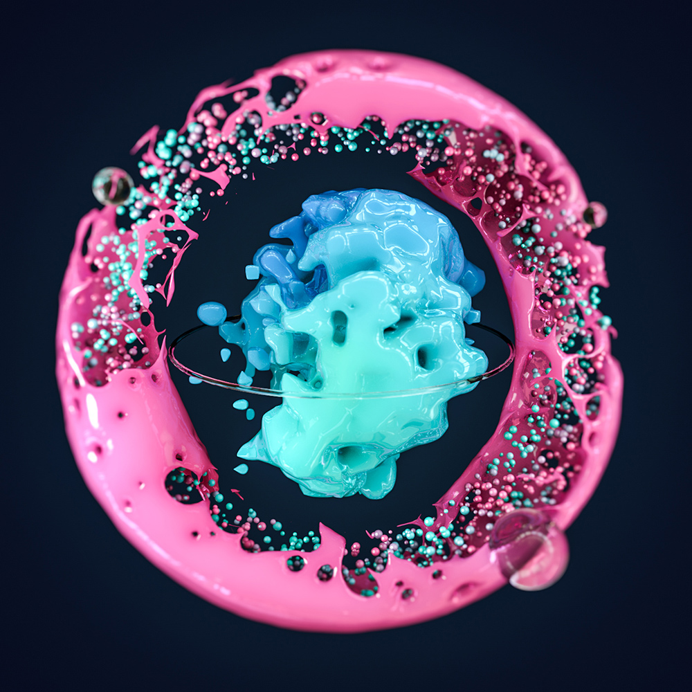 xparticles cinema4d c4d daily Render abstract Cell 3D