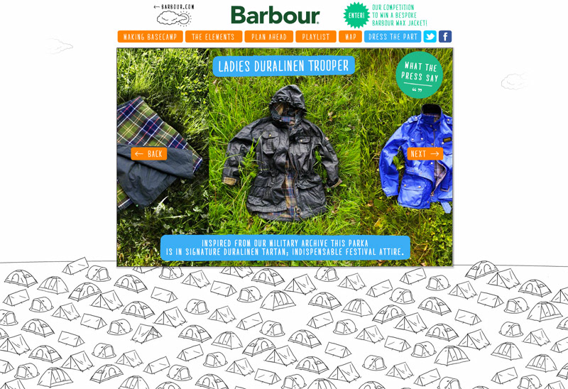 barbour festival clothes Guide england UK
