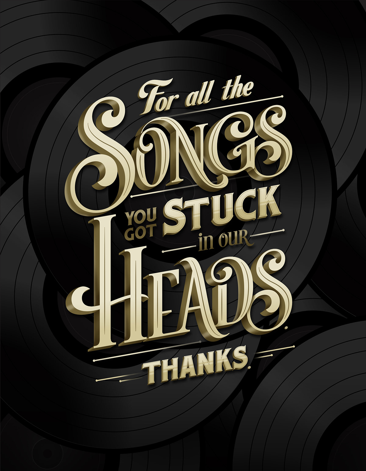 lettering type AMA's Awards