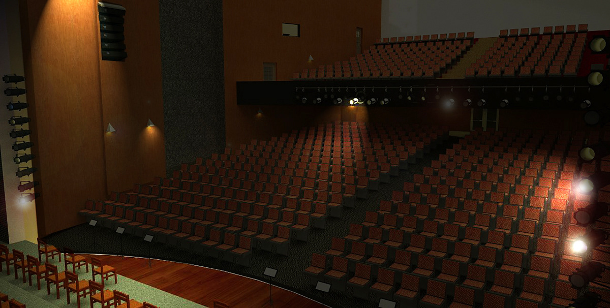 theater  auditorium SketchUP vray