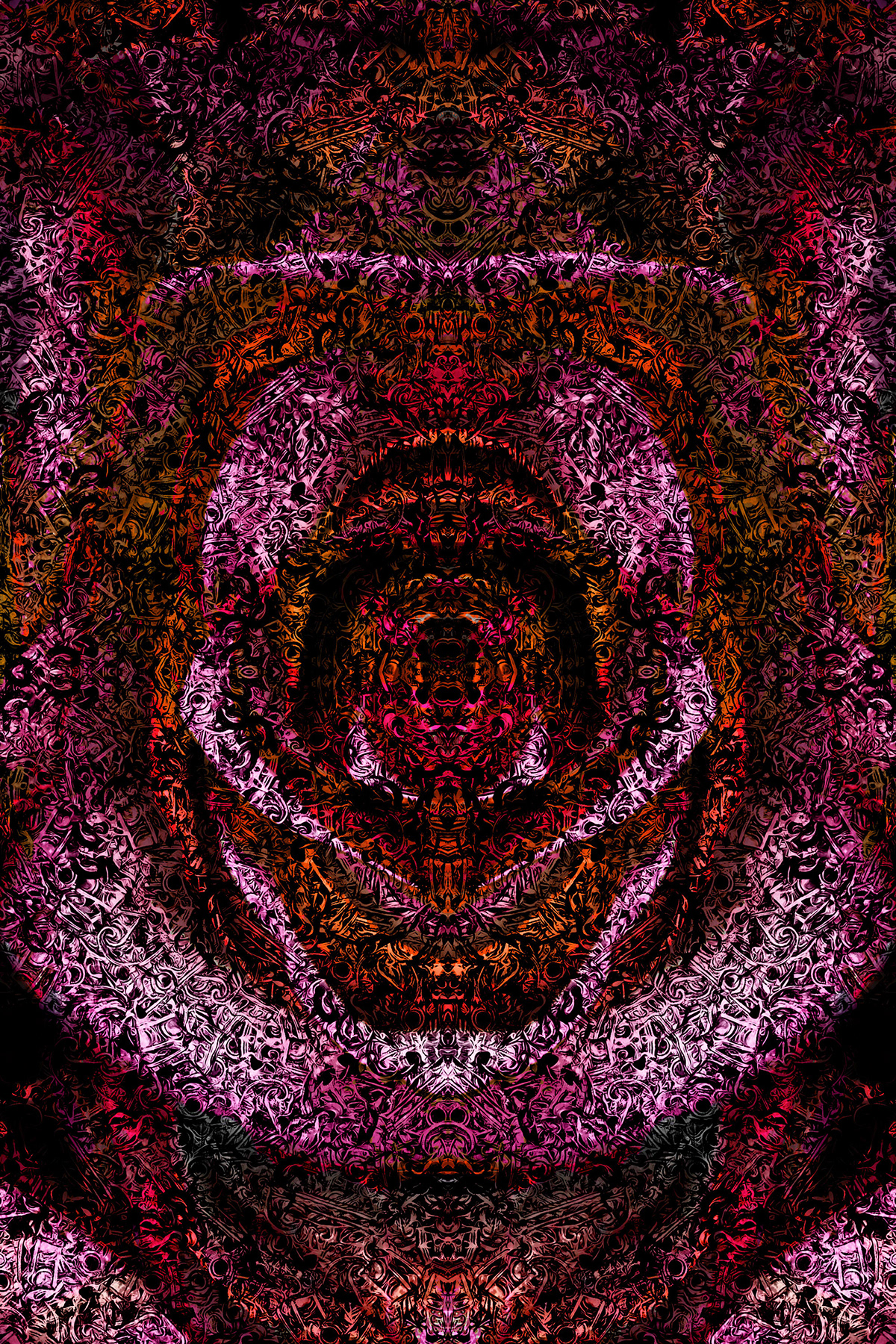 Pragyan Uprety floral Flowers pattern design  Patterns generative genrative art flower pattern abstract
