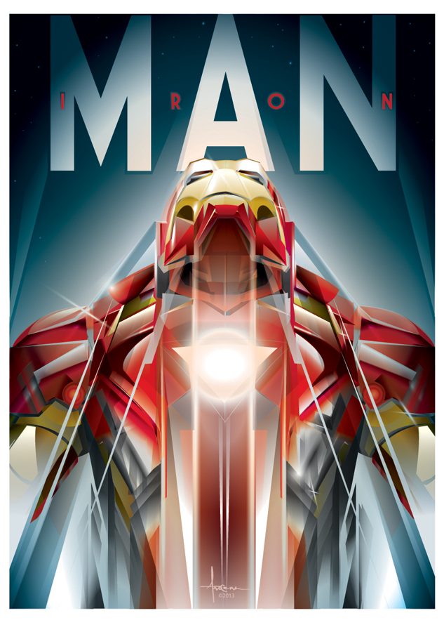 vector Illustrator orlando arocena ironman War Machine iron patriot tribute comic Graphic Novel movie poster adobe inspiration how to